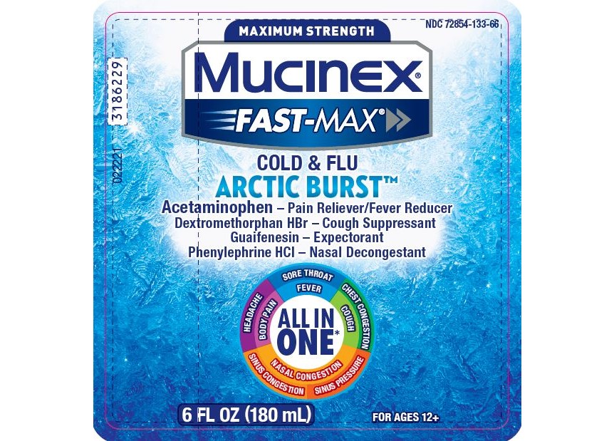 MUCINEX FASTMAX Adult Liquid  Cold  Flu  Arctic Burst Discontinued